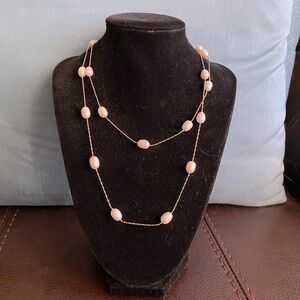 Freshwater pearl necklace Tin cup pearl necklace